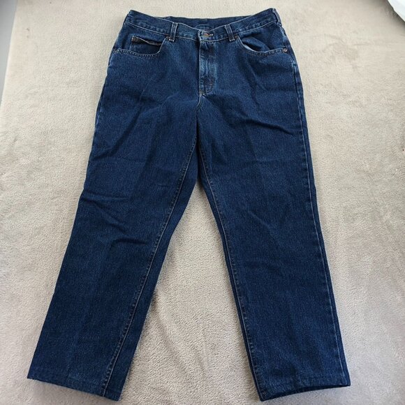 Lee Mens Genuine Jeans 36x30 Blue Denim Classic Straight Leg Relaxed Fit Casual - Picture 13 of 14